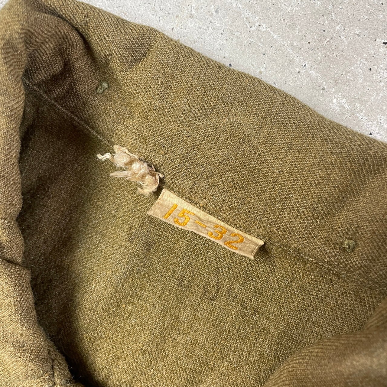 40年代 U.S.ARMY 米軍実品 ウール ミリタリーシャツ マスタードシャツ