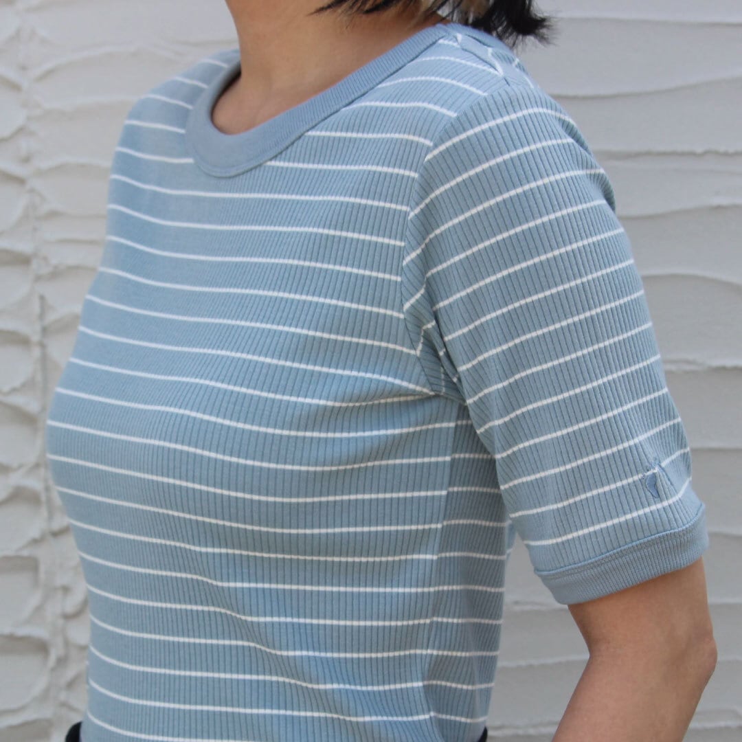 HT24-211003 テレコTee (５分袖)