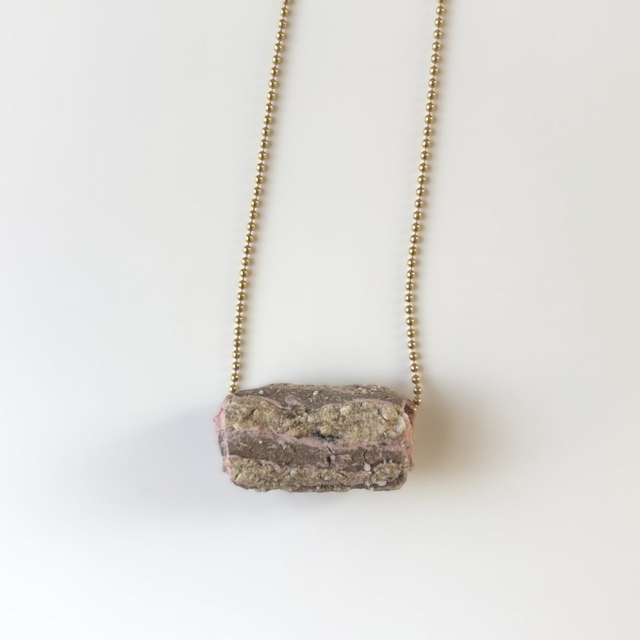 #25054 ネックレス/地層のパーティ Necklace/A Party of Clay Strata