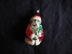 W.GERMANY Vintage Christmas glass ornament : Santa G
