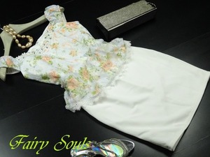 ★送料無料★フリ－☆ペプラム膝丈ワンピ－ス(OPN3550)