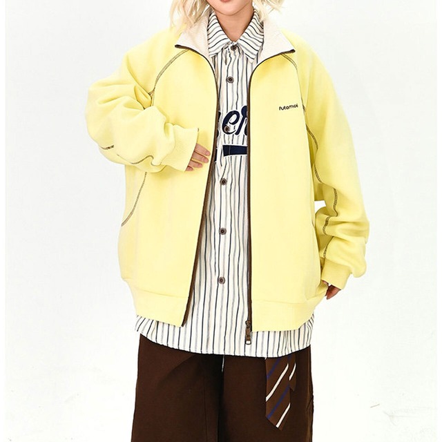 シームラインジップブルゾン 2col   R01532