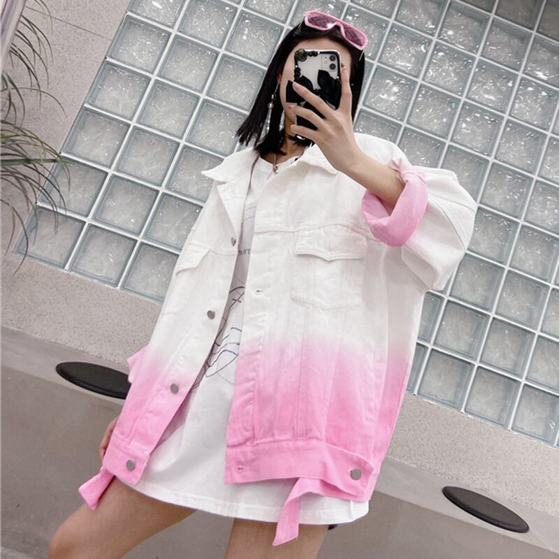 スタイルスプリングサマージャケット レディースルーズロングカラーダブルポケットブラウス 長袖 大きめサイズ 春物 夏物 ミックスインファッション44856874321