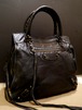 超レア◆BALENCIAGA バレンシアガ ミッドアフタヌーン レザー バッグ 黒◆