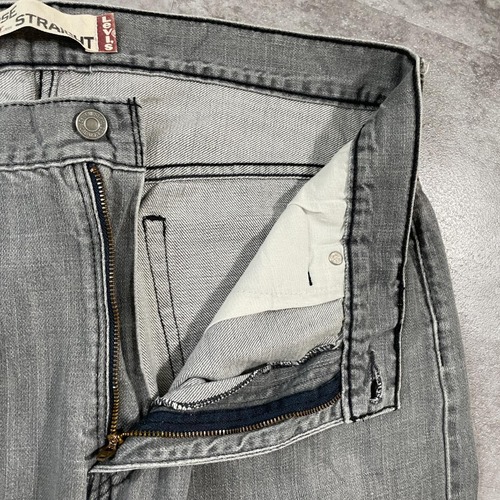 【W36 L34】 usa levi's 先染ブラック リーバイス 569 詳細写真11