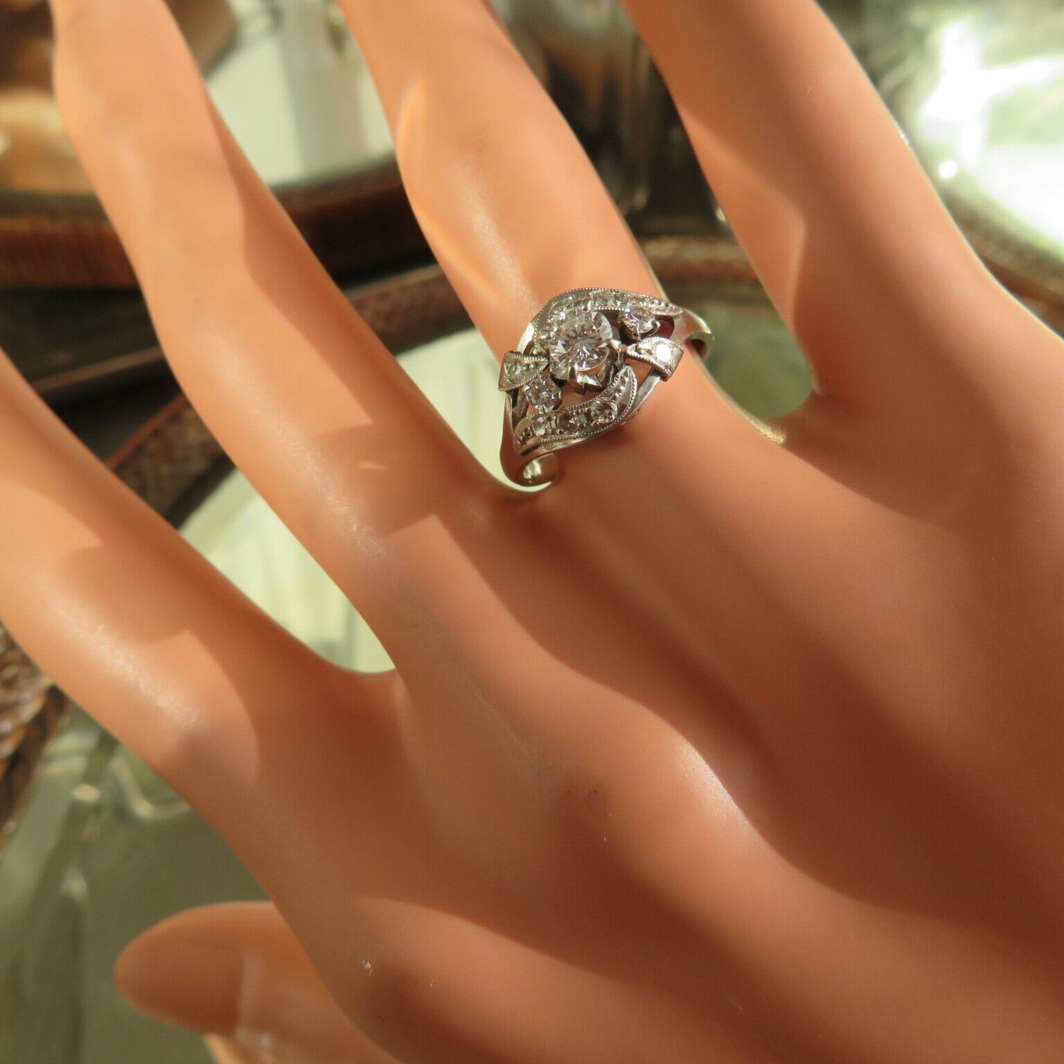 ヴィンテージ 上質ダイヤモンドのクラシカルリング