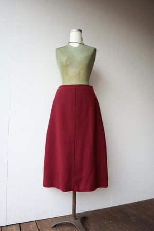 center line wool skirt