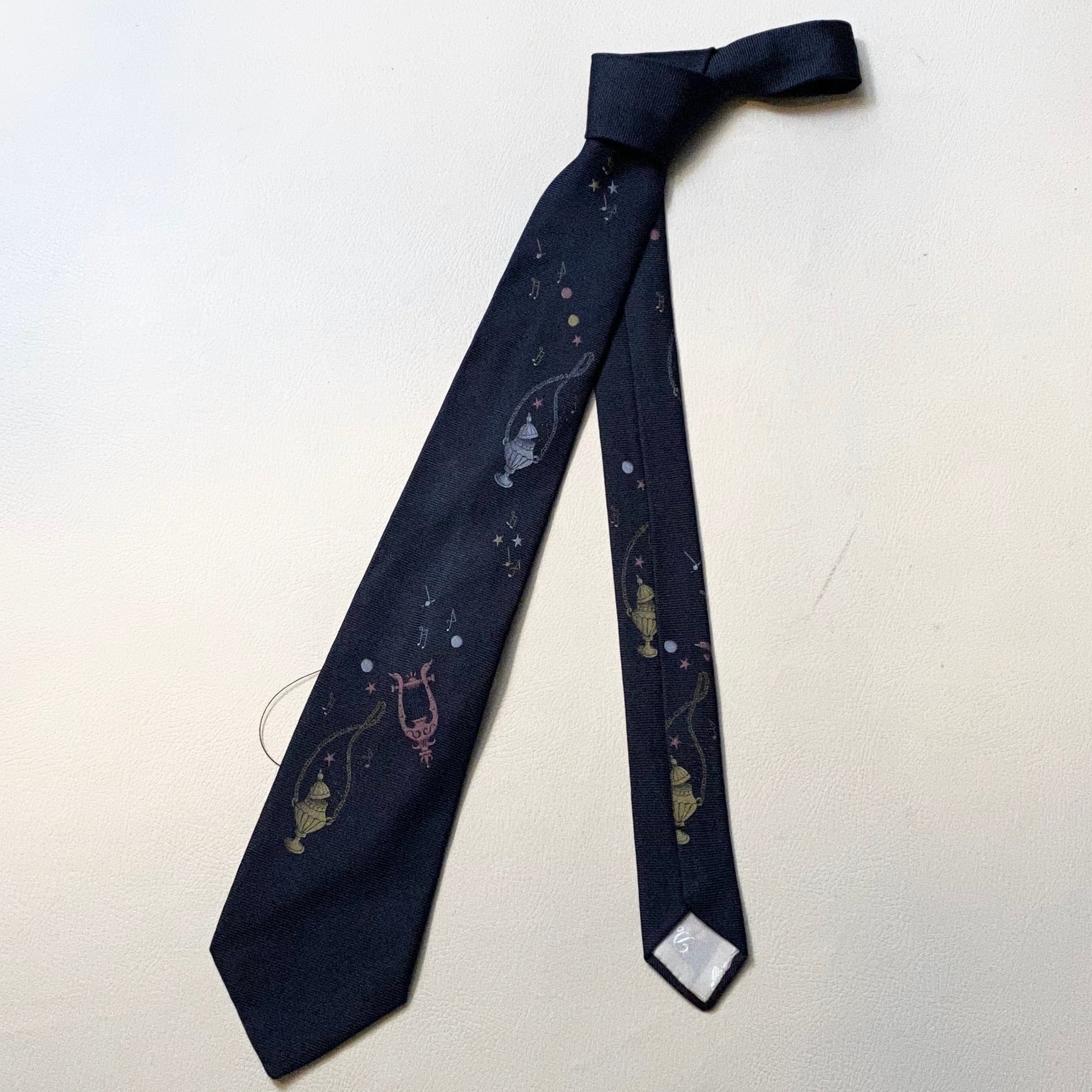 新品 Dominique France ネクタイ 音符
