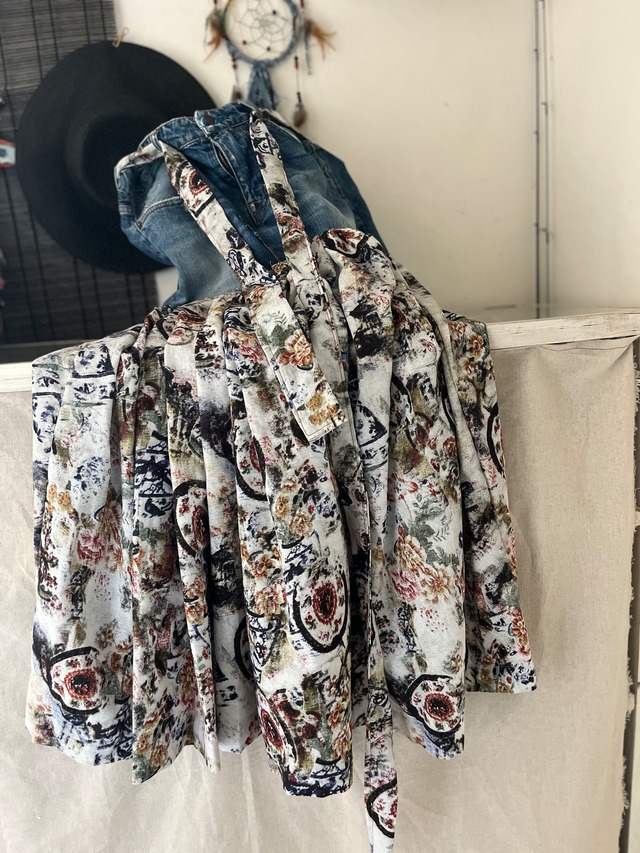 リメイクデニム切り替えスカートA