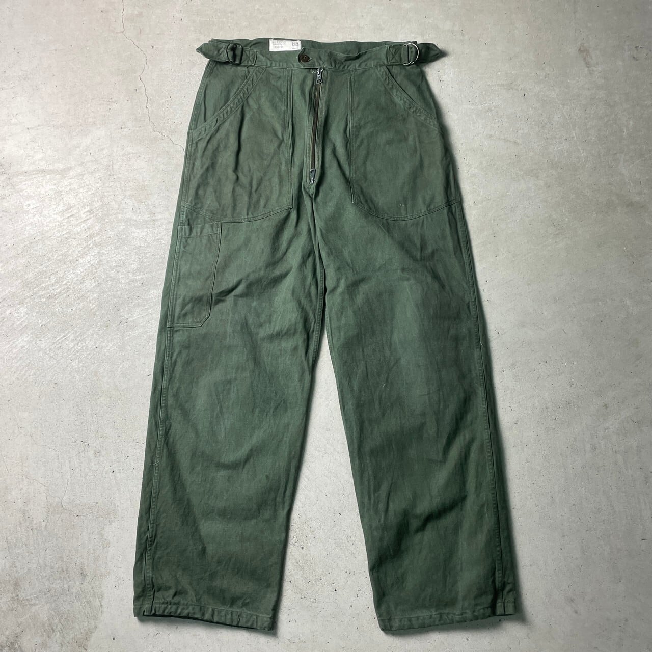 70年代 フランス軍 AIR FORCE メカニックパンツ ユーロミリタリーパンツ メンズW33相当 古着 70s エアフォース ヴィンテージ  VINTAGE ユーロミリタリーパンツ カーゴパンツ カーキグリーン【ミリタリーパンツ】/カーキグリーン | cave 古着屋【公式】古着通販サイト