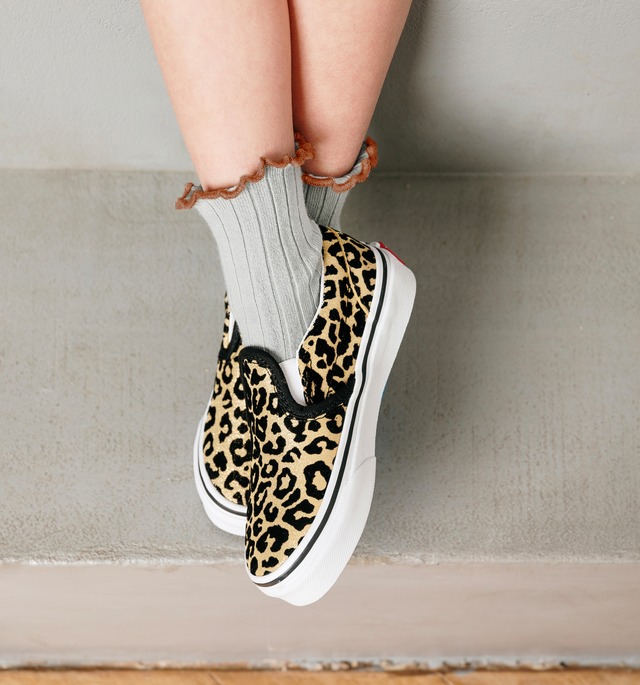 【collegien】Delphine Lettuce Trim Ribbed Socks