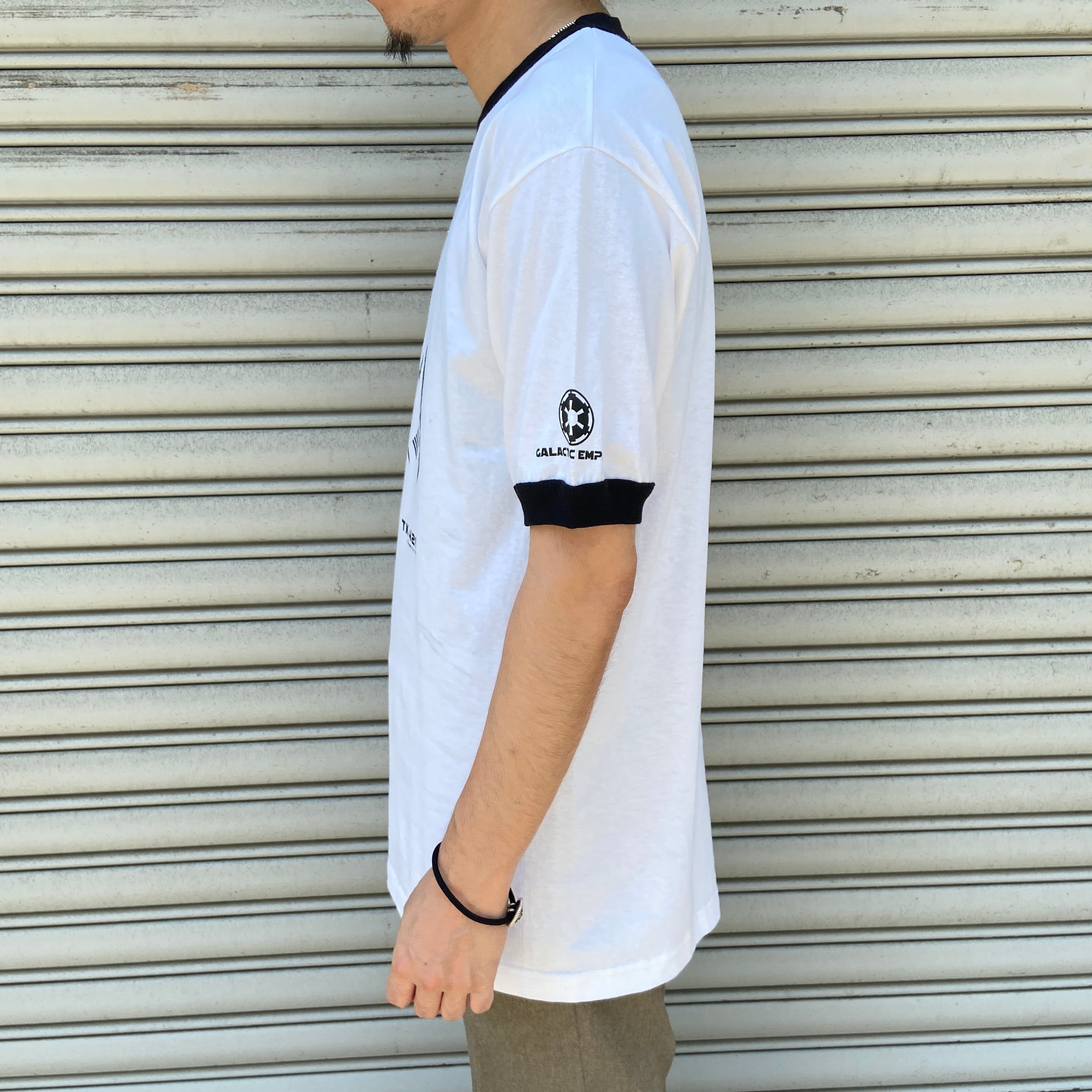 未使用品 スターウォーズ ストームトルーパー リンガーTシャツ M 白
