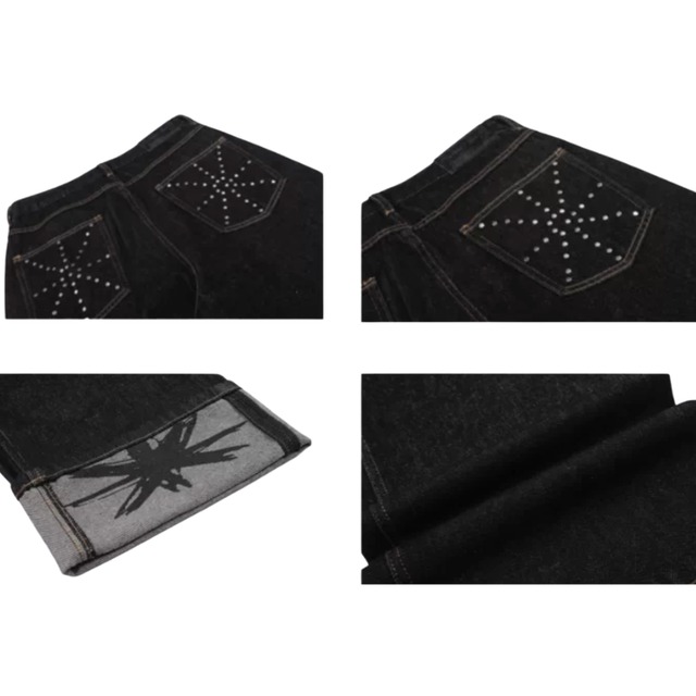 studded back-pocket denim　バックスタッズポケットデニム　J2078