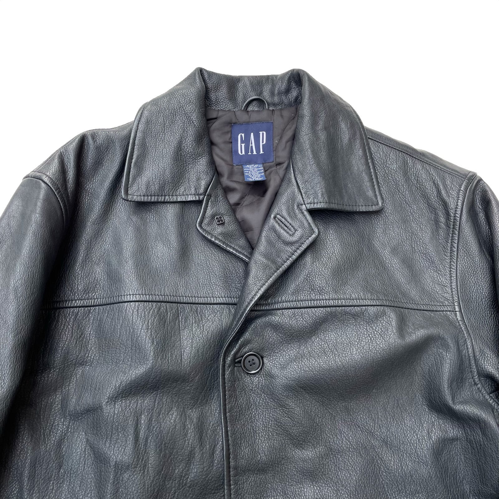 USED's vintage "OLD GAP" GENUINE LEATHER CAR COAT   HEIGHTS