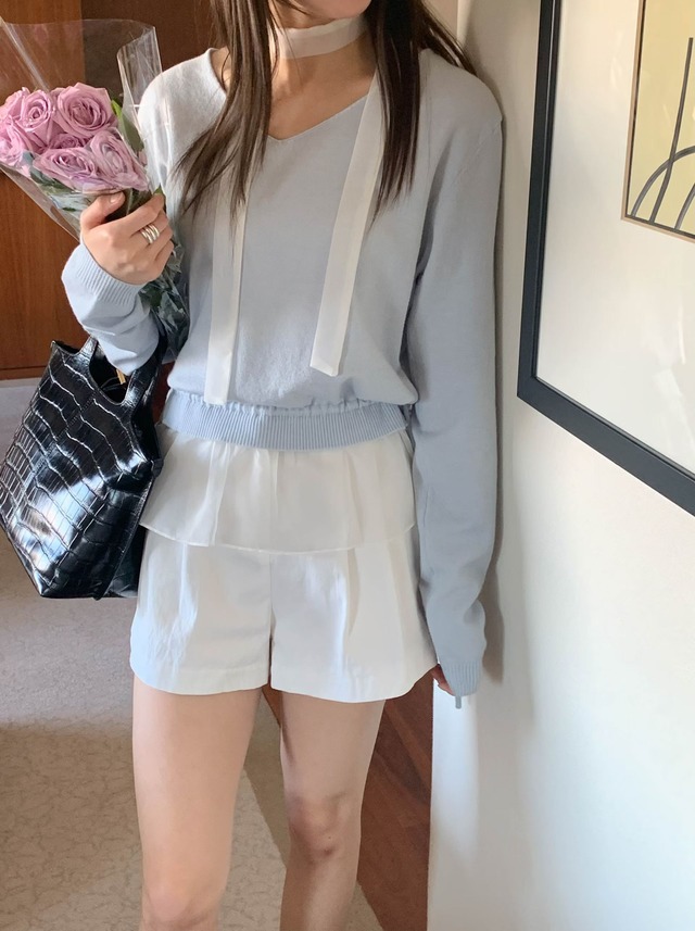 (予約) AREING / Scarf knit set 4color