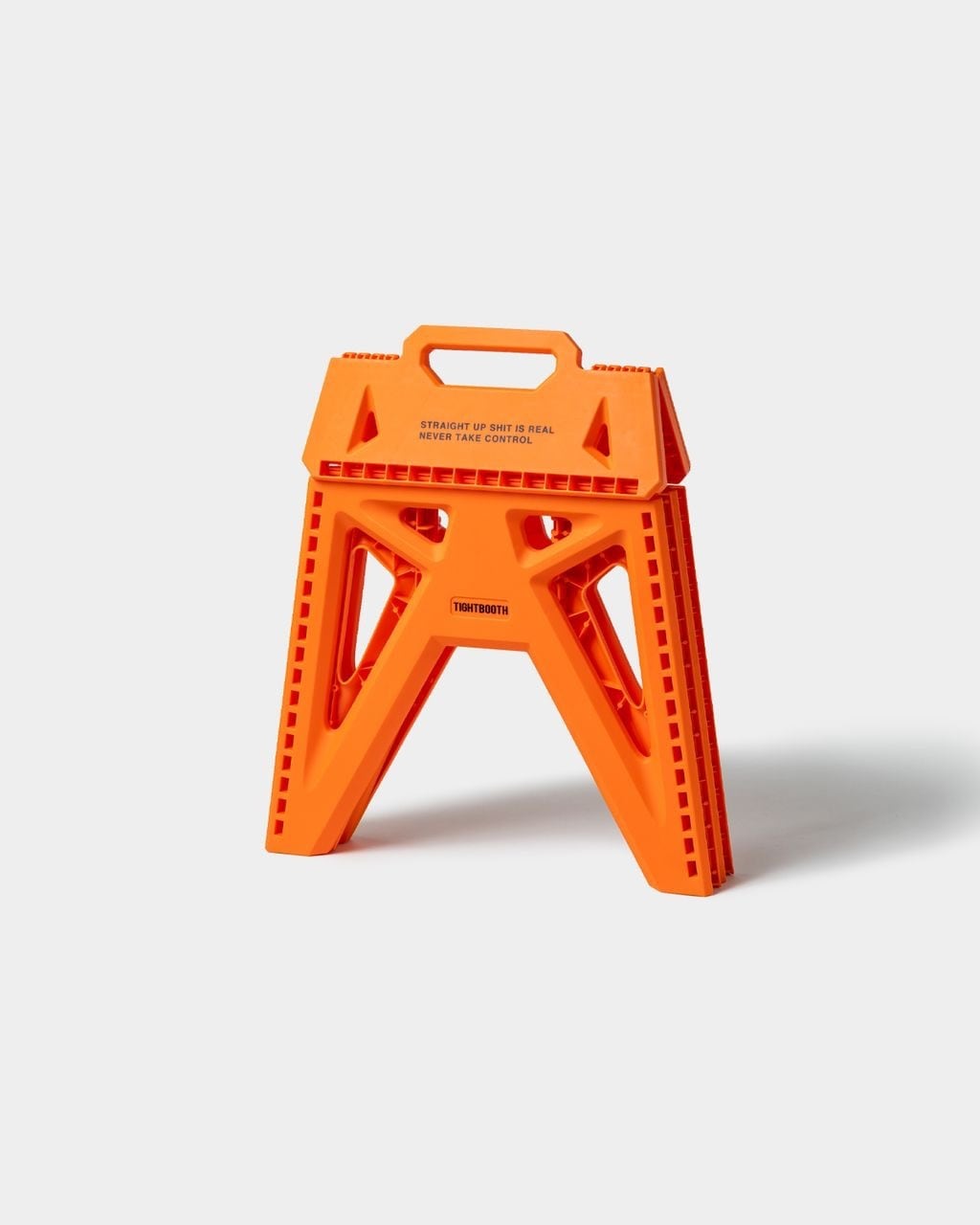 TIGHTBOOTH / LABEL LOGO FOLDING STOOL / ORANGE
