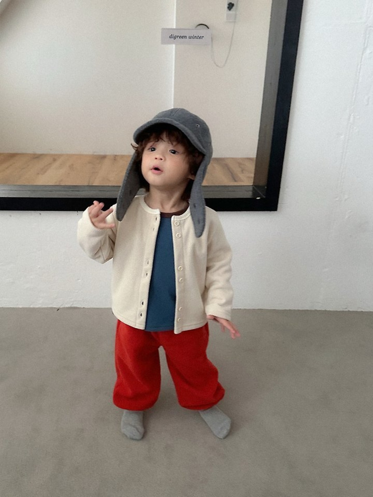 〖取寄〗韓国子供服 / 26winter / Digreen / フラップキャップ / キッズ / 冬服 *onesize*