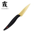 霞 包丁 フルーツ ナイフ 80mm チタンコーティング ゴールド KASUMI スミカマ SUMIKAMA 22008/G