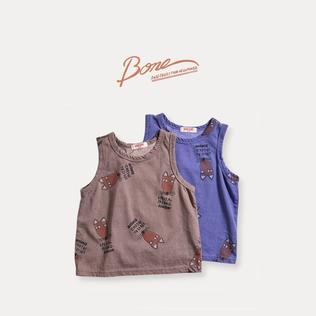 fox full sleeveless【BONEOUNE】※7月中旬〜下旬発送予定