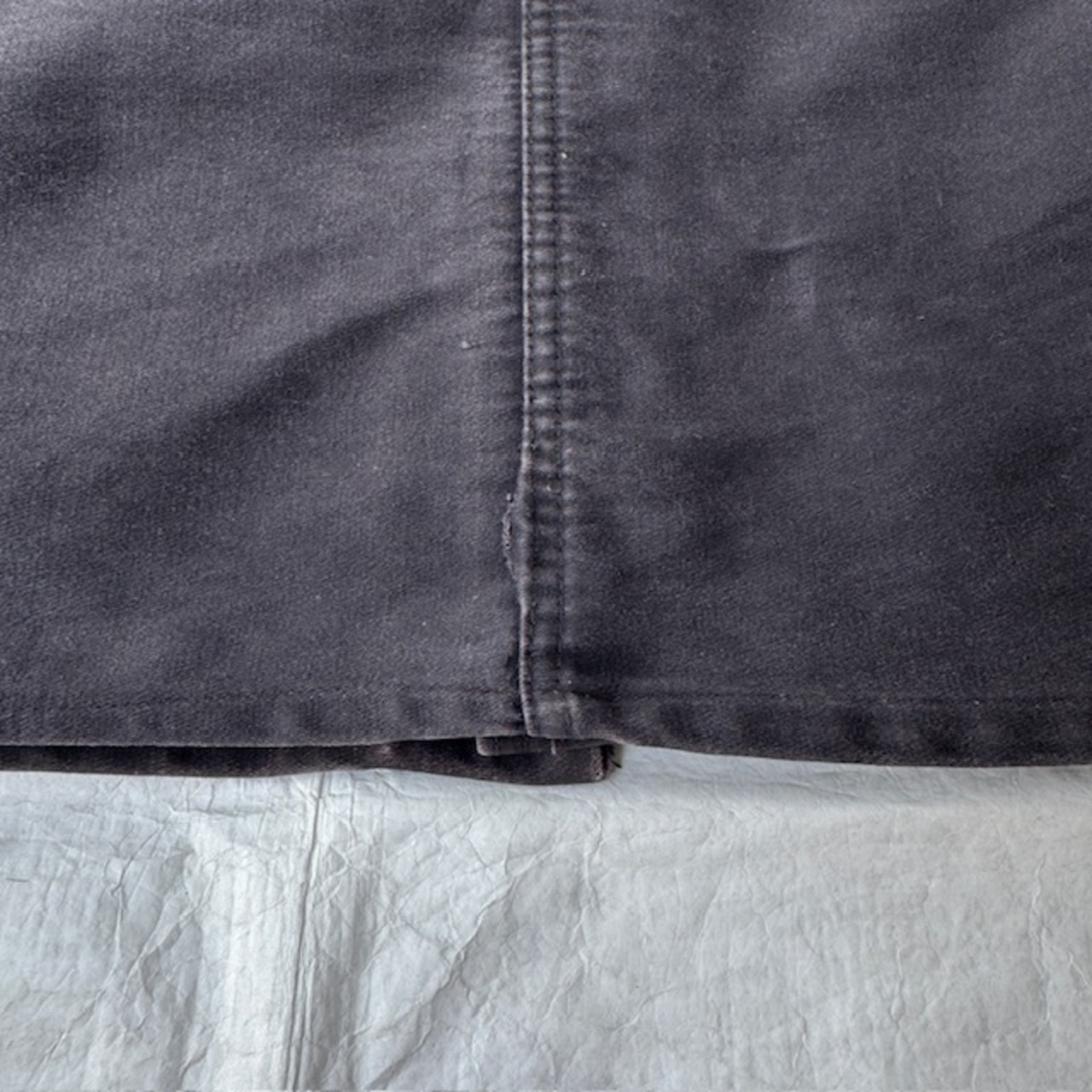 French ブラックモールスキンジャケット 50s 画像8