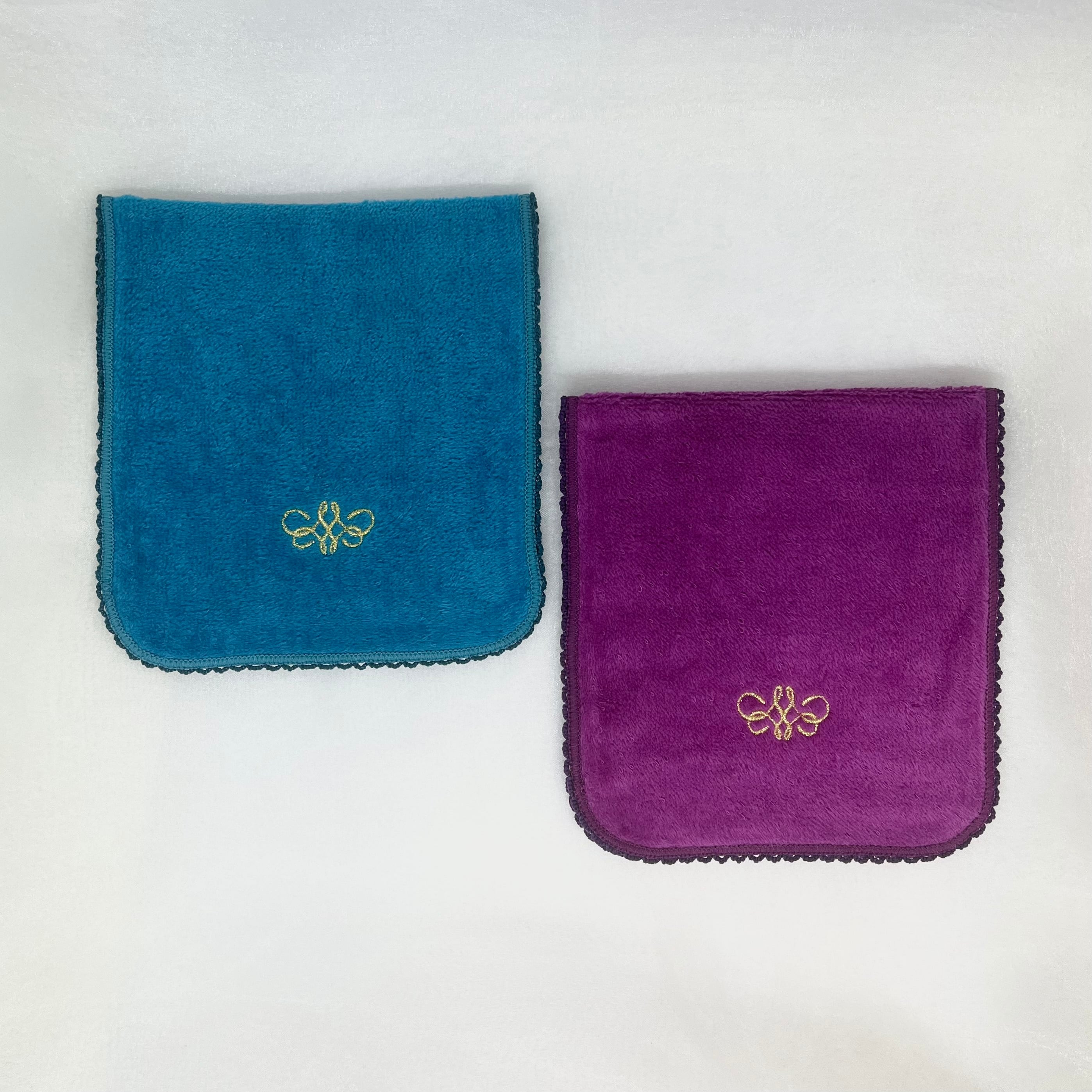 Mon Luxe レース チーフポーチ タオル地 Lace Chief Pouch | Mon Luxe