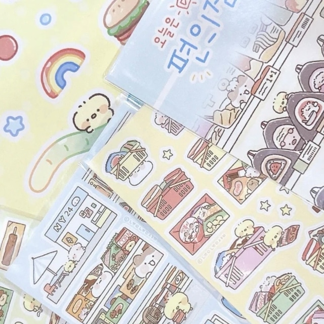 ★予約 nyung nyung shop 〔sticker set-コンビニ- 〕