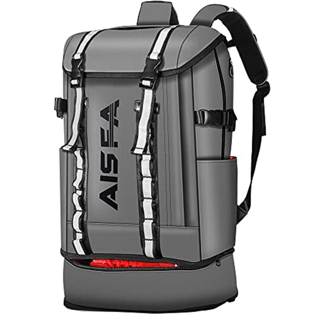 [AISFA] リュックメンズ リュックサック バックパック スクエア 30L 防水15.6インチ PC ビジネス ラップトップバック USB充電ポート付き アウトドア旅行 防災 通勤 靴/弁当収納