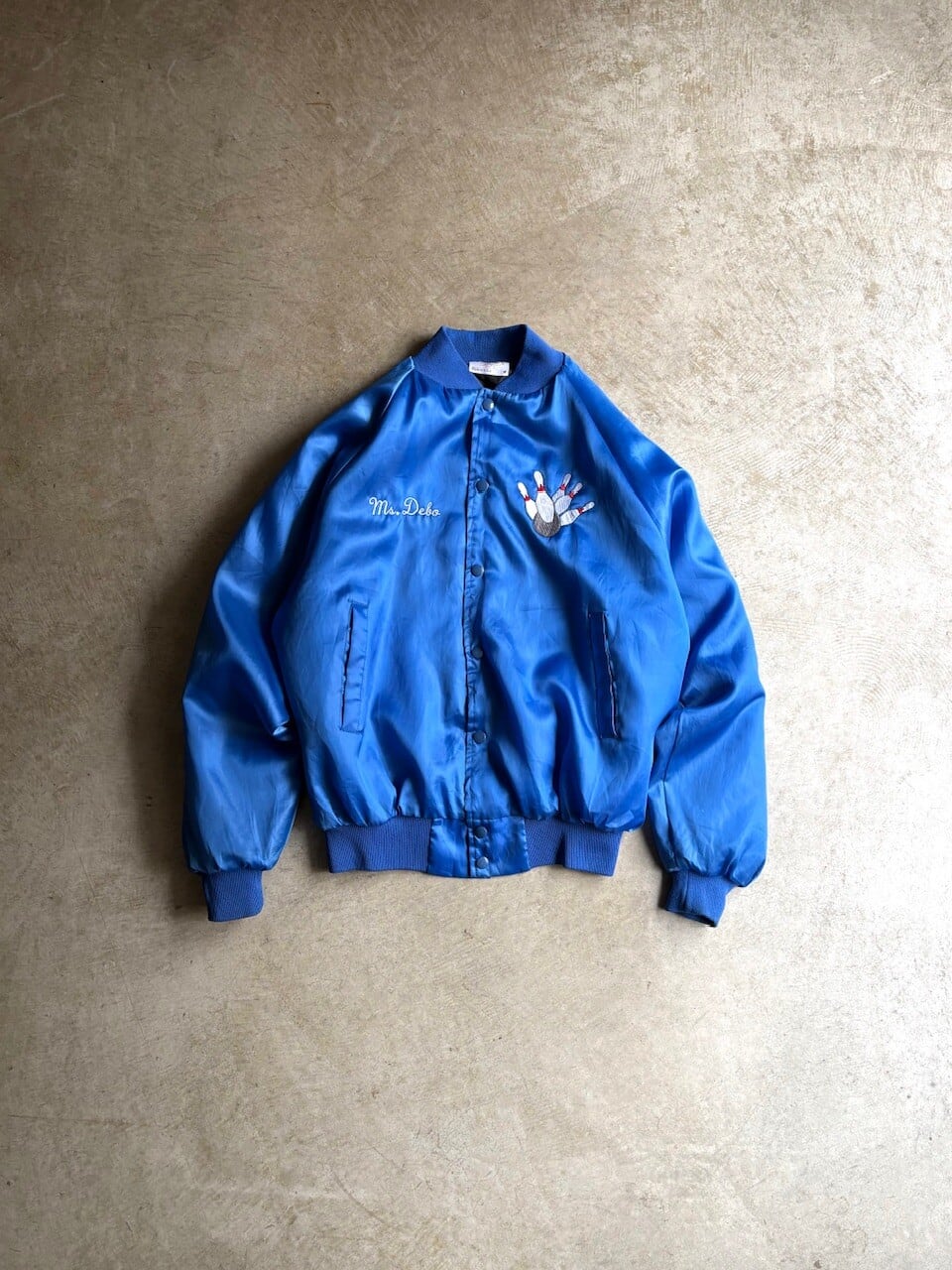 USA製 80's-90's AUBURN SPORTSWEAR “NYLON SATIN VARSITY JACKET”