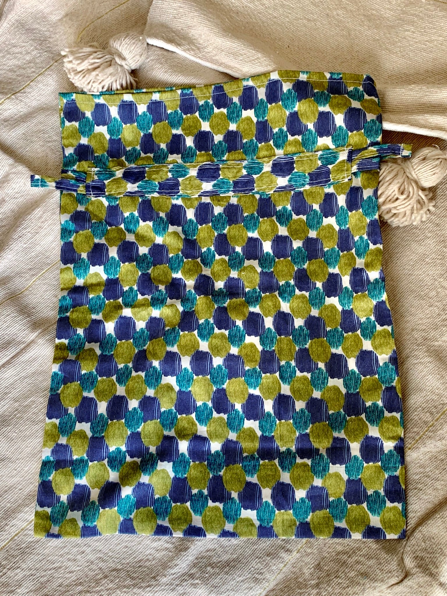 モロッコバブーシュ刺繍巾着袋