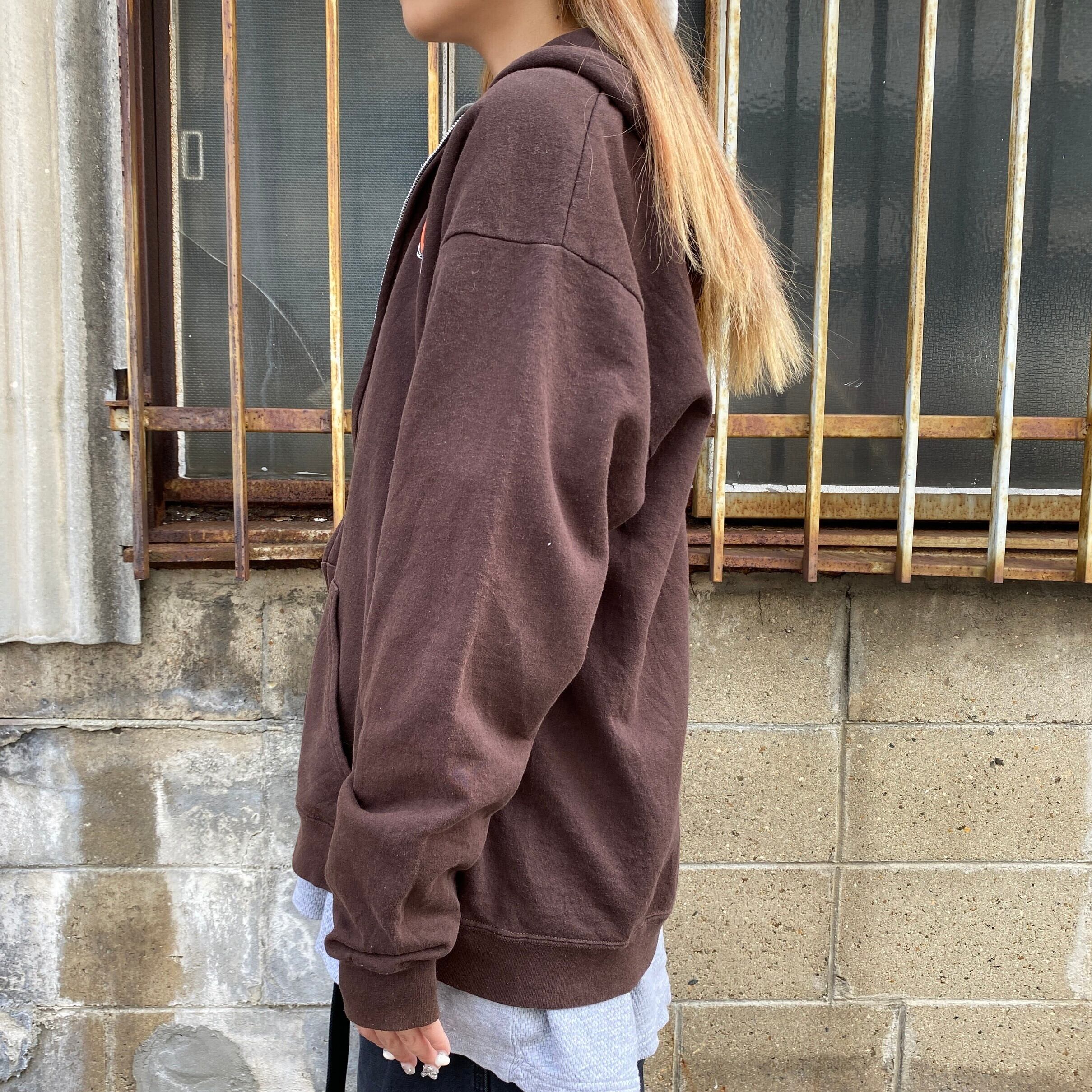 NFL クリーブランド・ブラウンズ バックプリント フルジップ