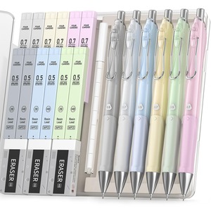 【特価処分】Four Candies KL218 シャープペンシル 6本 セット 0.5ｍｍ＆0.7ｍｍ シャーペン（3本ずつ） HB＆2Bシャー芯 消しゴム付き 文房具 筆記用具 事務用品 かわいい 持ちやすい かきやすい 学校 入学祝い 学生文房具に最適