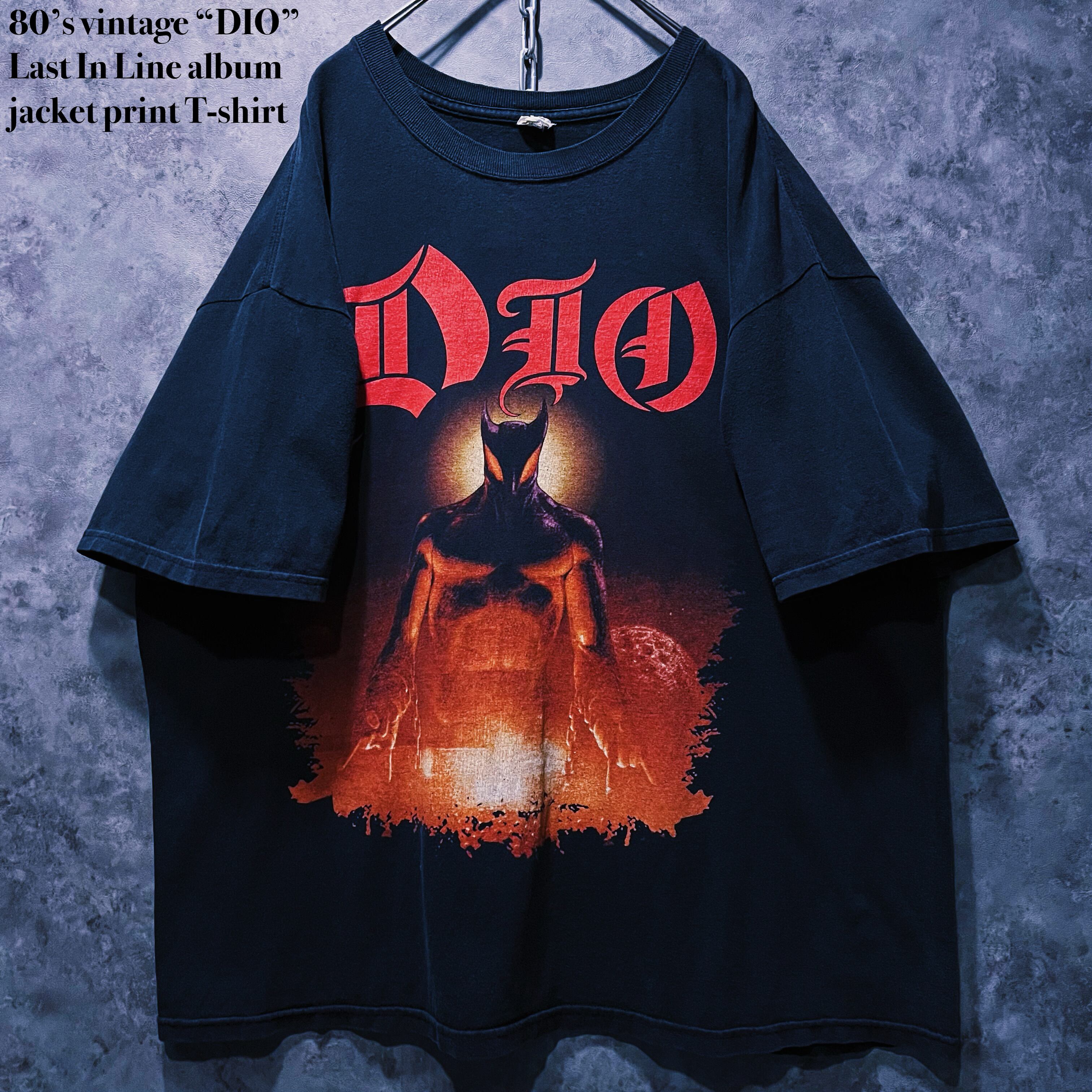 【doppio】80’s vintage “DIO” Last In Line album jacket print T-shirt