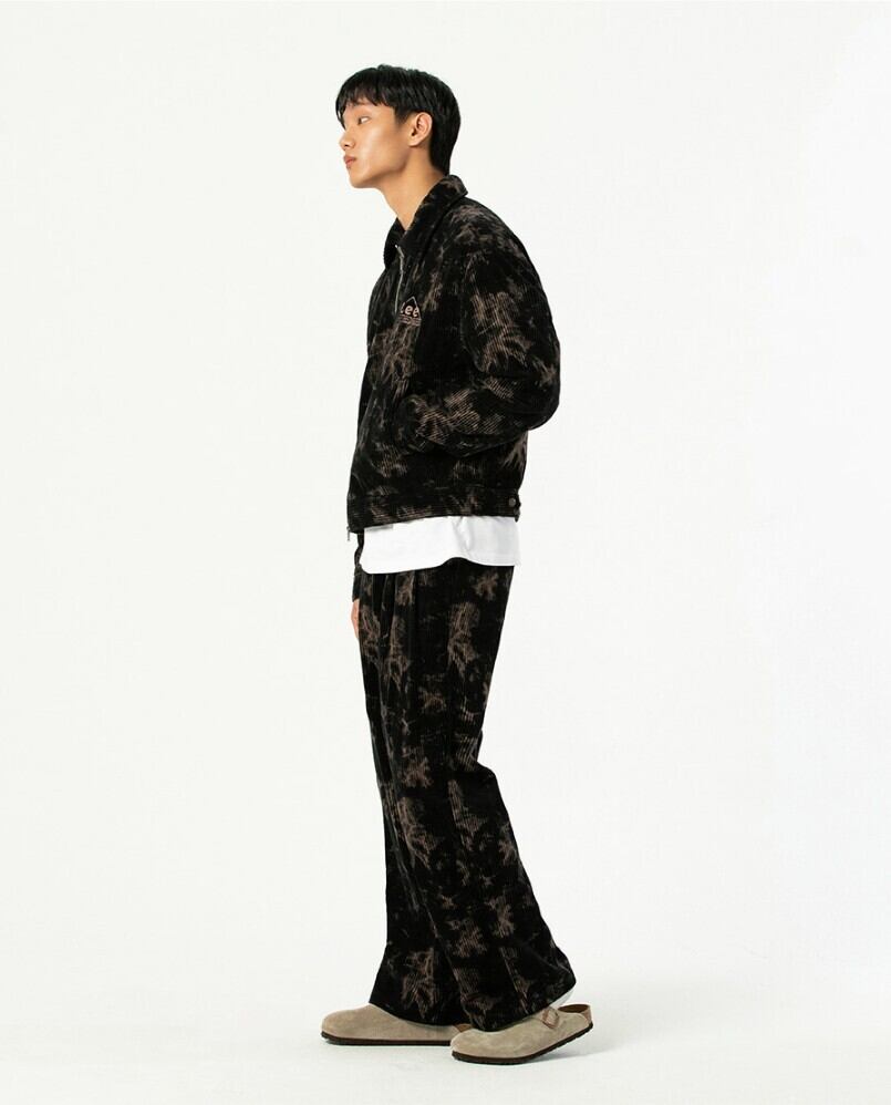 ☆BOYNEXTDOOR リウ 着用！！【LEE】Tie Dying Collar Blue Type Black