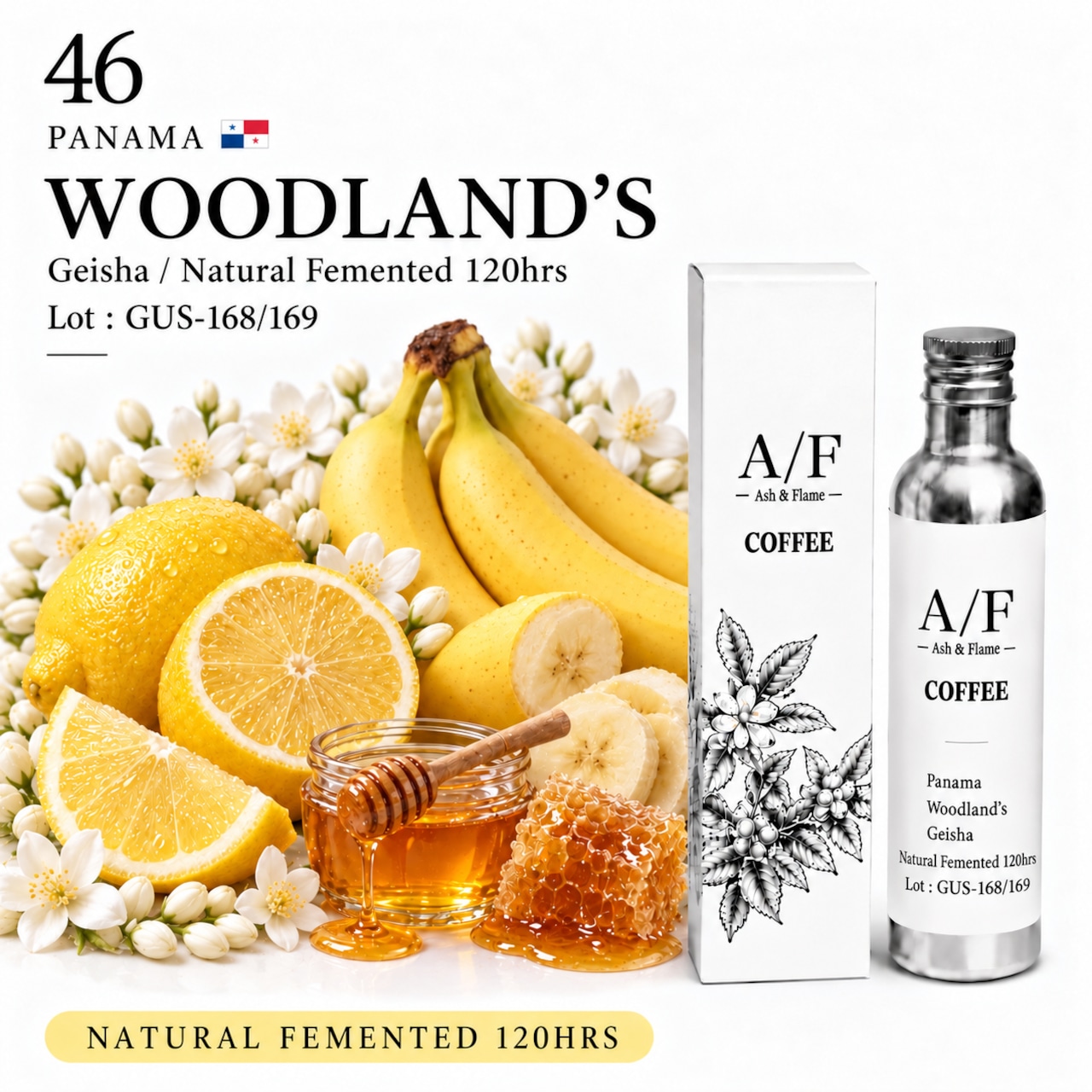 Panama Woodland's Geisha（Natural Fermented 120hrs）Lot : GUS-168/169の商品写真