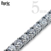 5mm 18cm luxury tennis bracelet silver