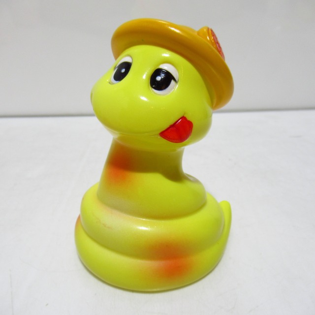 農協/信連/農林中金　干支貯金箱　巳　へび　ソフビ [$9]