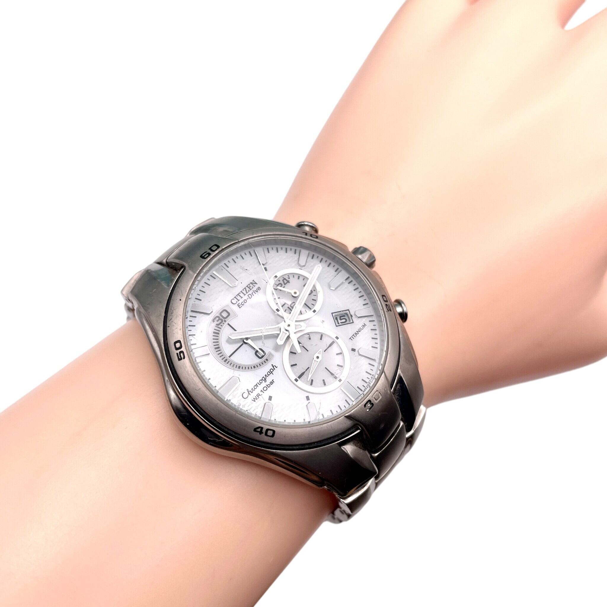 シチズン オルタナ エコドライブ クロノグラフH570-S030757 稼働 □ CITIZEN シチズン H570-S030757 エコドライブ クロノグラフ