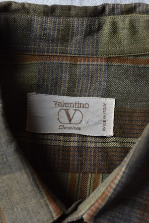 “VALENTINO” Check patterned shirt