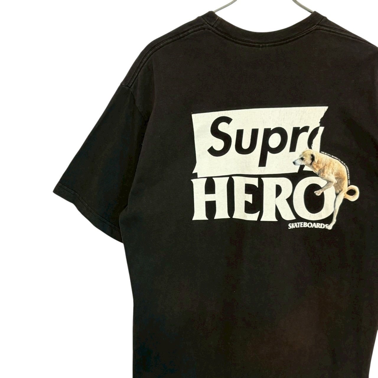 supreme シュプリーム Tシャツ L バックロゴ プリント ANTI HERO