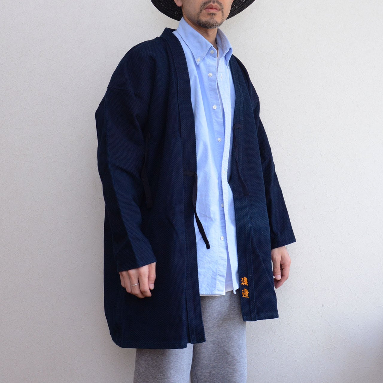 藍染 道着 刺し子 デッドストック 4号｜綿100% 日本製 | 難波商店