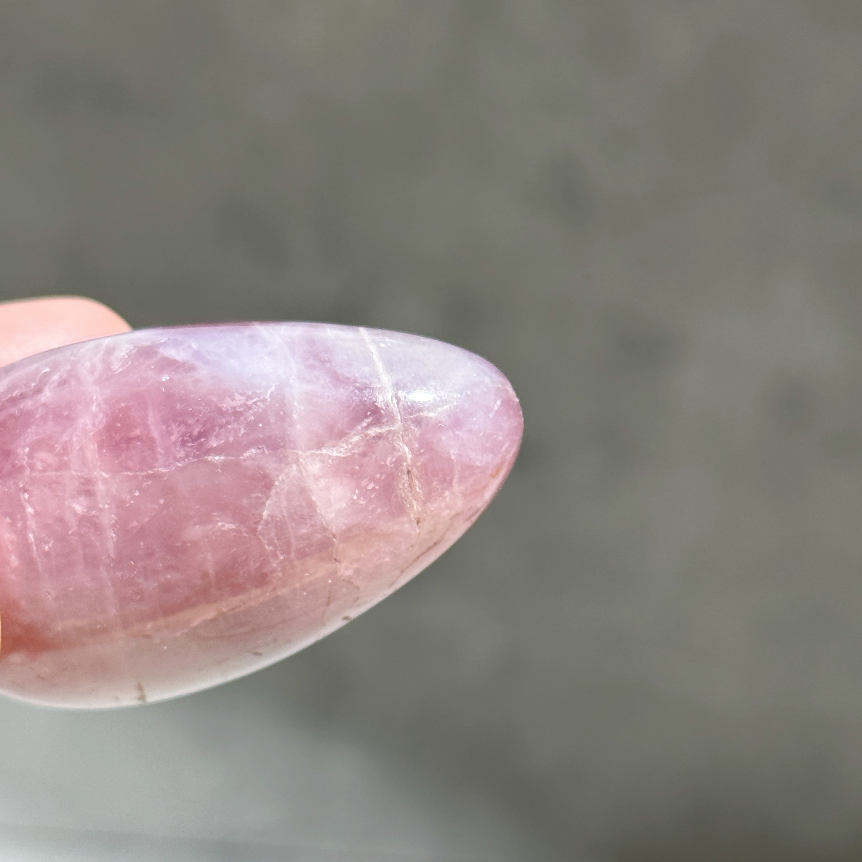 パープルローズクォーツ パームストーン11◇Purple Rose Quartz