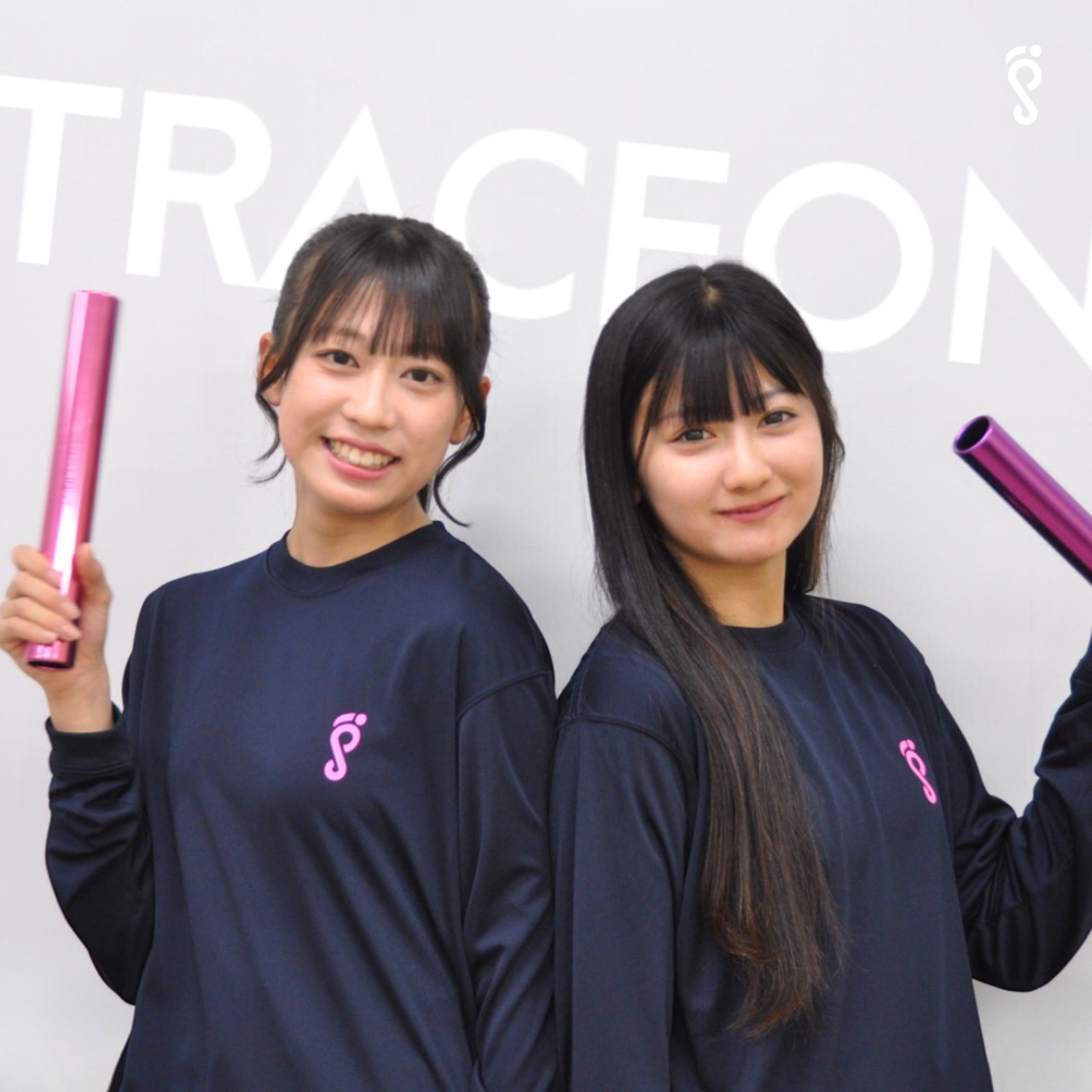 【Signature】"SAKURA" Unfallen - Long Sleeve Tee (navy/sakura pink) - 9