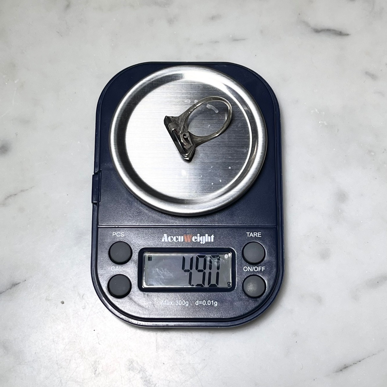 vintage silver hematite ring