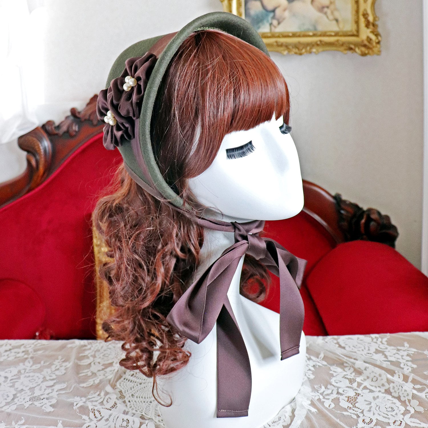 モガウールボンネット-エルムグリーン- | L'aristocratie-ラリスト