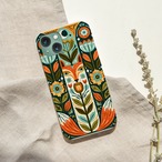 受注生産 iPhoneケース 花と小鳥の民芸ツリー｜フォークアート PSYF015A