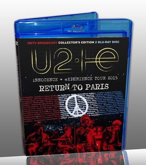 NEW  U 2 iNNOCENCE + eXPERIENCE TOUR 2015 : RETURN TO PARIS   2BLURAY  Free Shipping