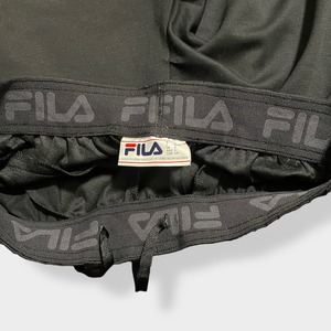 【FILA】トラックパンツ ジャージパンツ トレーニングパンツ ジャージ下  ロゴ プリント ブラック フィラ US古着