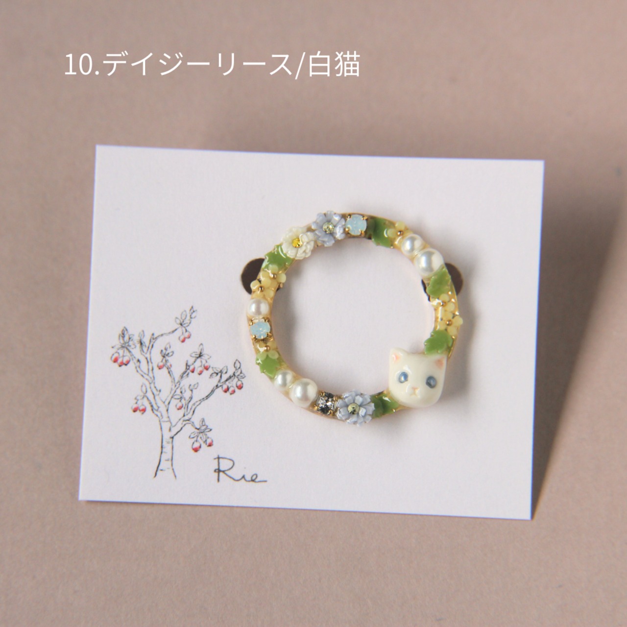 sanpo後夜祭リースブローチ/バレッタ