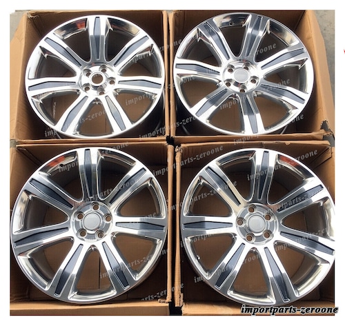 21インチ 7 スポークオートバイオグラップスタイル ホイール レンジローバー ボーグ 5x120 -BRN-12395