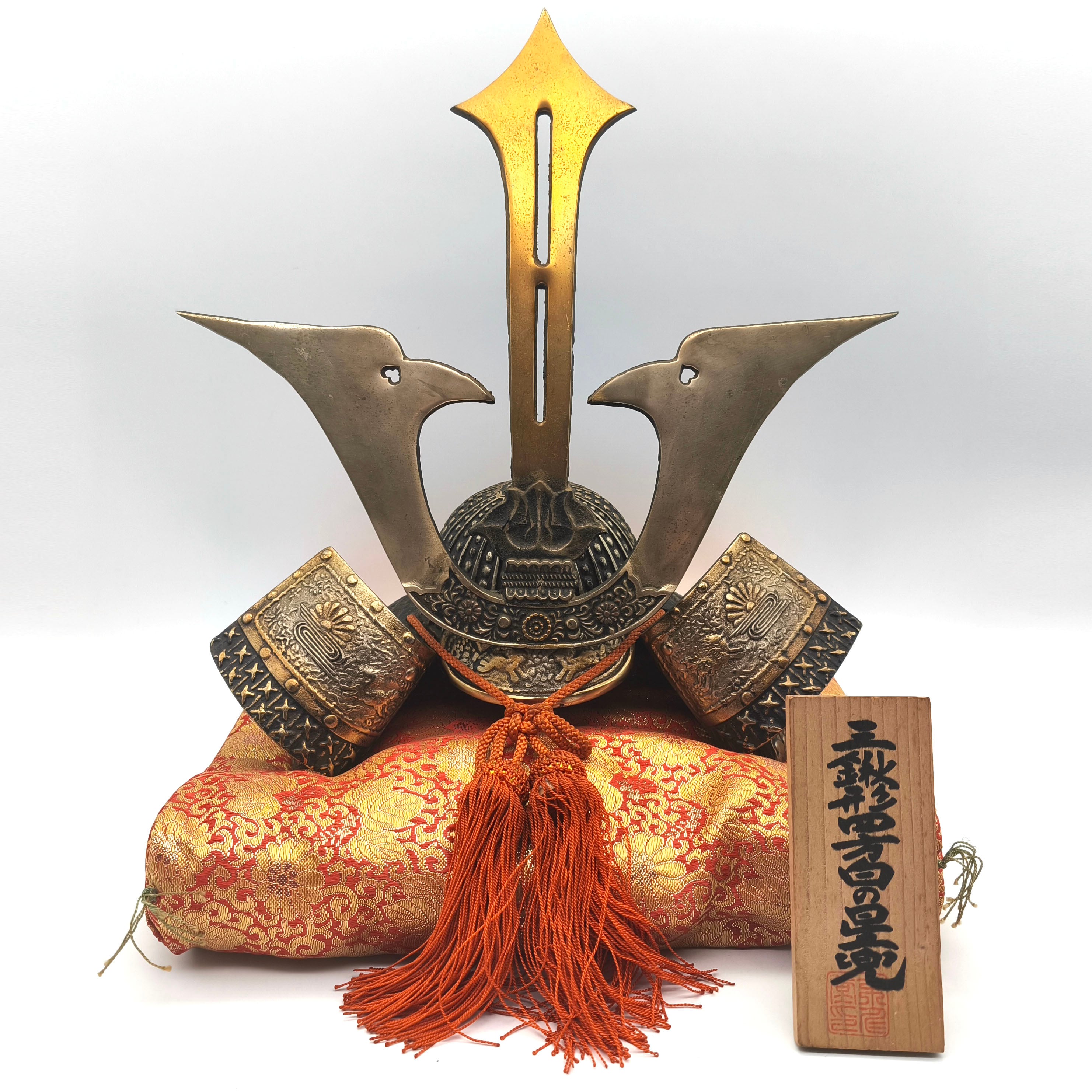赤獅子・魔除獅子・シーサー・2体セット・置物・No.200308-25・梱包